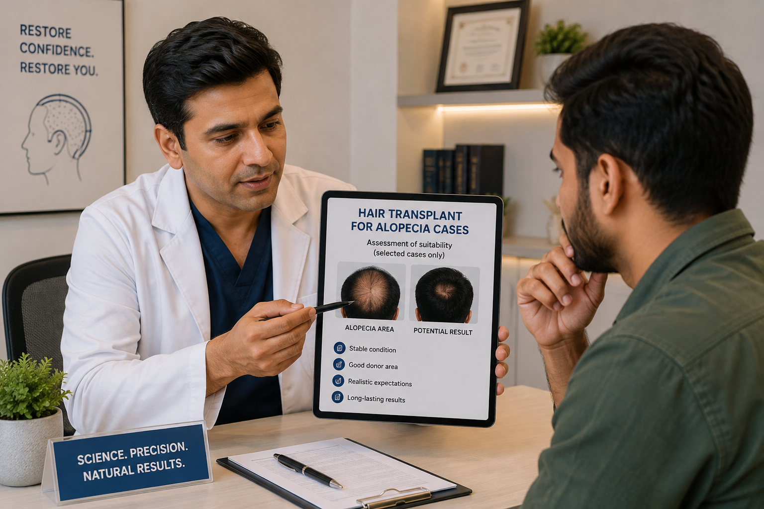 Hair transplant candidacy assessment